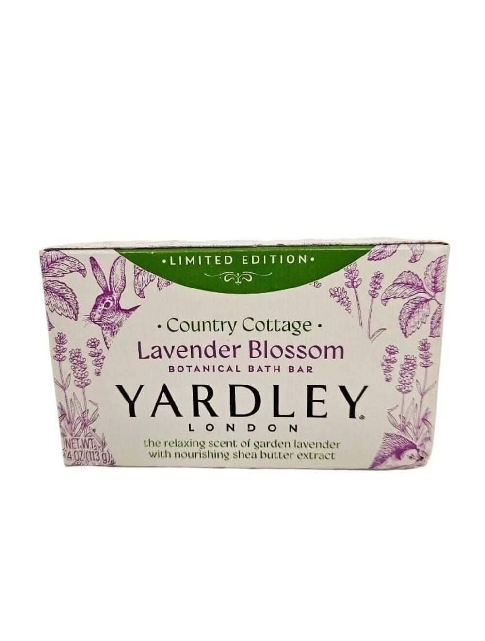 Yardley London Country Cottage Lavender Blossom Botanical Bath Bar 4 oz